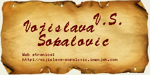 Vojislava Šopalović vizit kartica